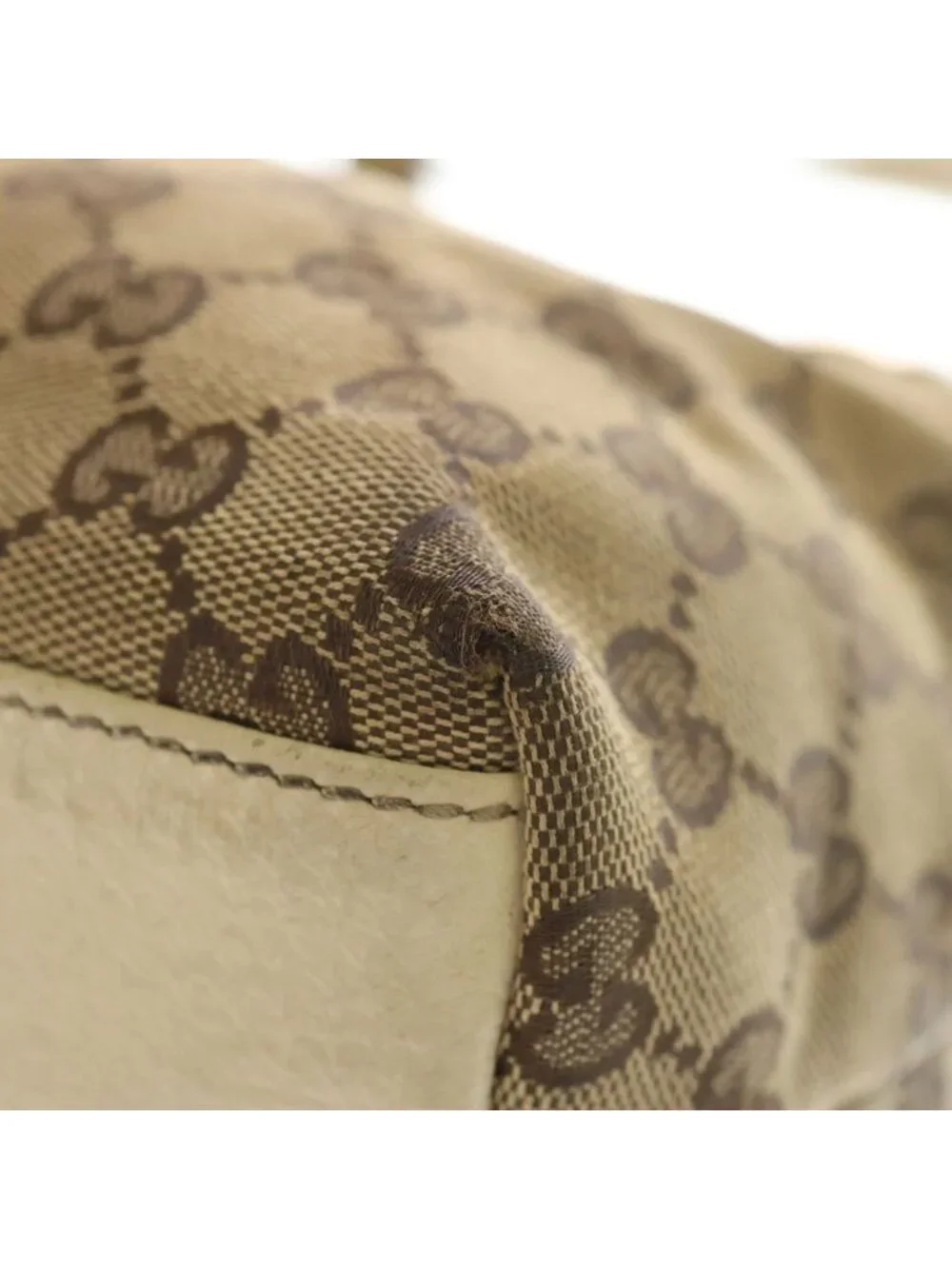 Gucci GG Canvas Mini Tote Gold Beige